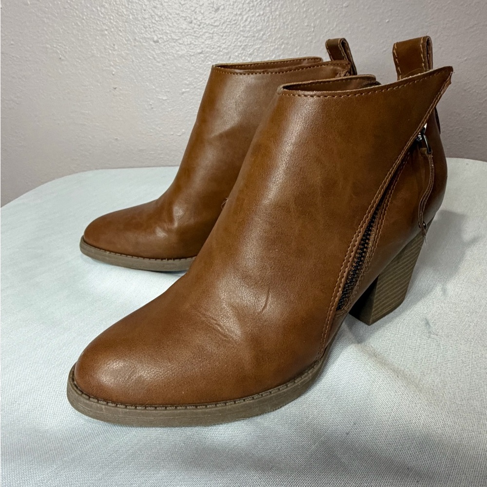 Faded Glory Tan Ankle Booties